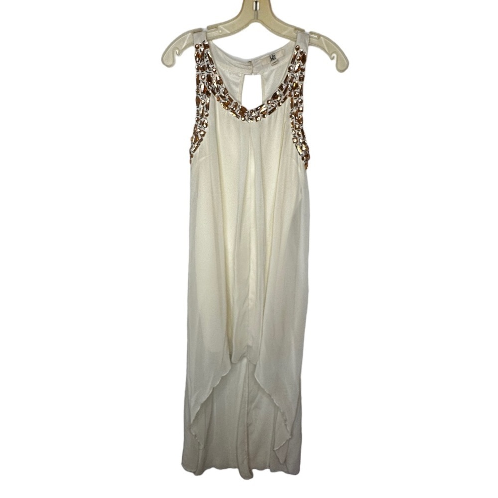 YA Los Angeles Silk Blend Beaded Dress